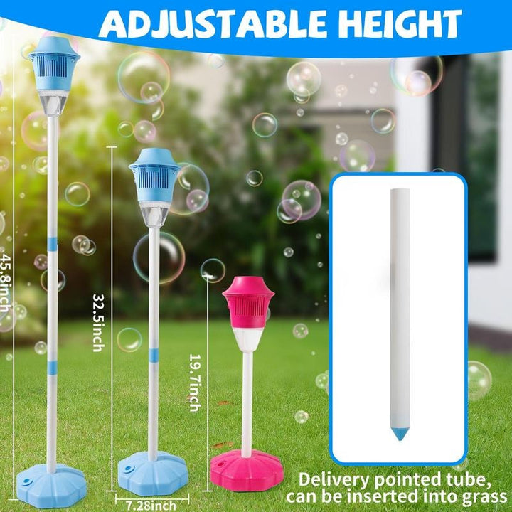 Automatic Bubble Maker with Adjustable Stand and 20000 Bubbles Per Minute