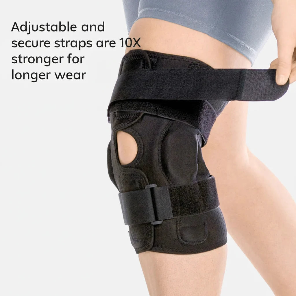 Adjustable Knee Support with Stabilizers