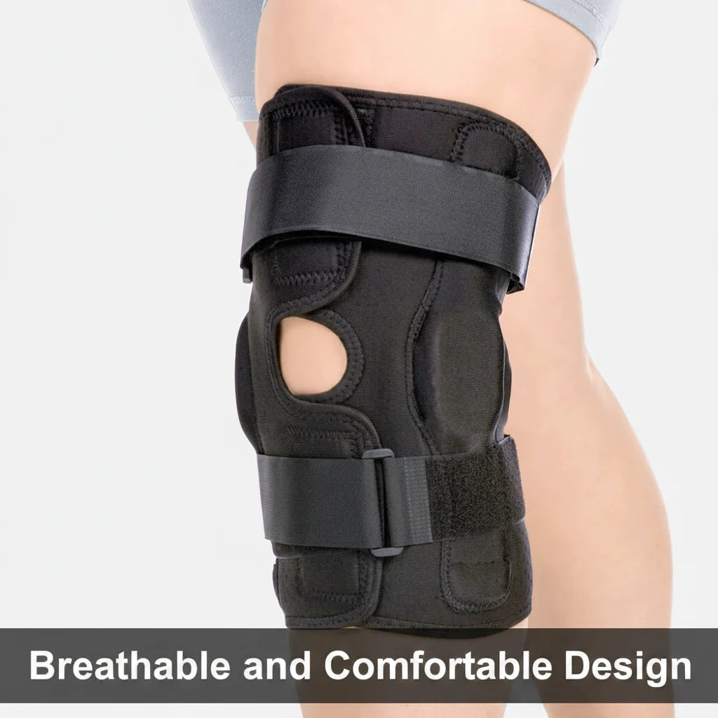 Adjustable Knee Support with Stabilizers