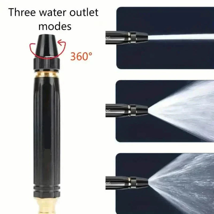 Adjustable Spray Nozzle with Extendable Tube and Trigger Lock for Garden Hose