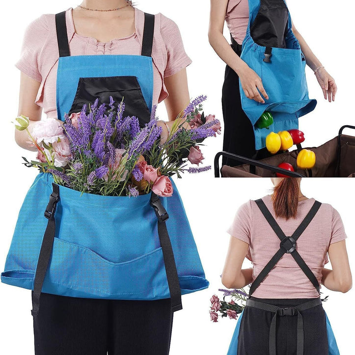 Garden Apron with Oxford Fabric and Dual Pockets, Water Resistant