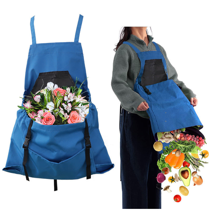 Garden Apron with Oxford Fabric and Dual Pockets, Water Resistant