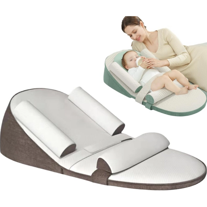 Infant Wedge Pillow with Memory Foam Core and Removable Cover for Crib Sleep