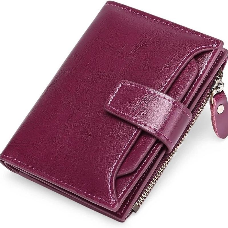 Multi-Pocket Wallet with RFID Blocking and Detachable ID Windows