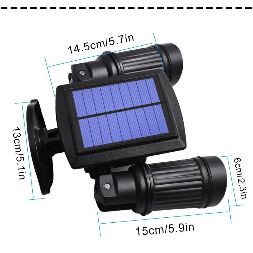 Solar Outdoor Security Floodlight with Motion Sensor