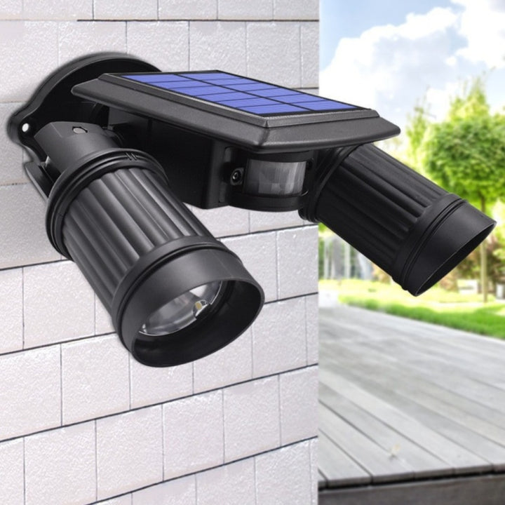 Solar Outdoor Security Floodlight with Motion Sensor