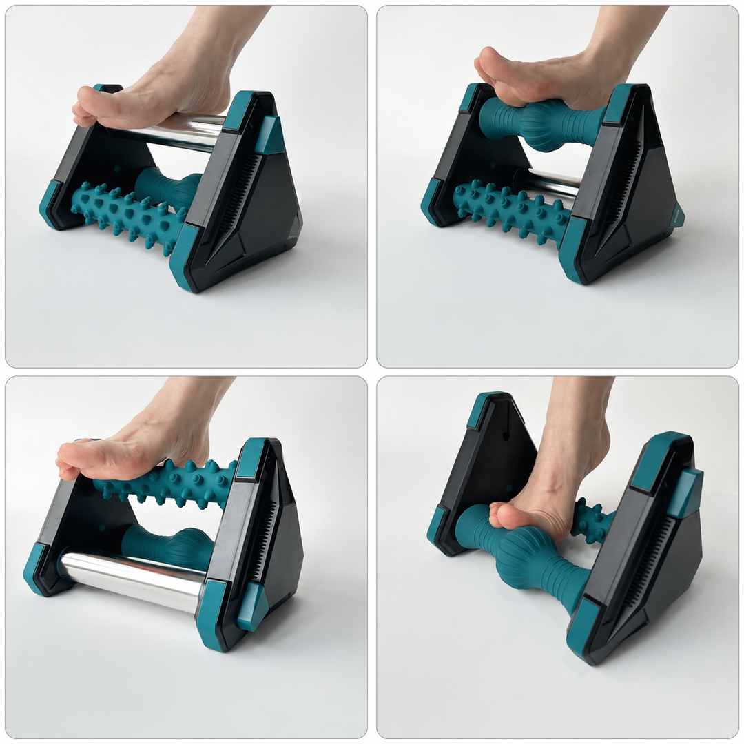 Calf and Arch Stretcher with Rocking Base and Textured Grip Surface