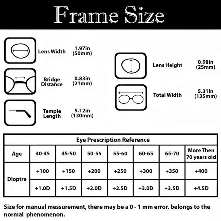 Foldable Reading Glasses with HD Scratch Resistant Lenses and Protective Case