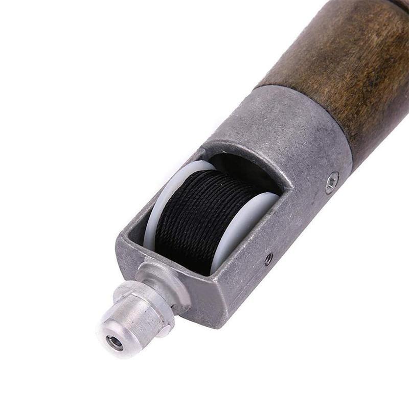 Hand Sewing Awl Kit with Dual Stainless Steel Needles and Waxed Thread