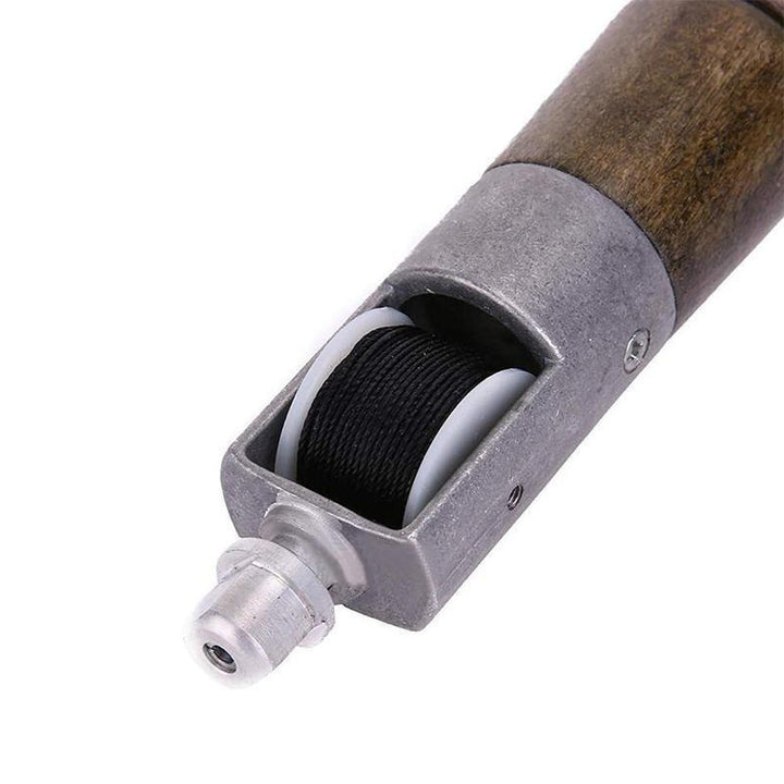 Hand Sewing Awl Kit with Dual Stainless Steel Needles and Waxed Thread