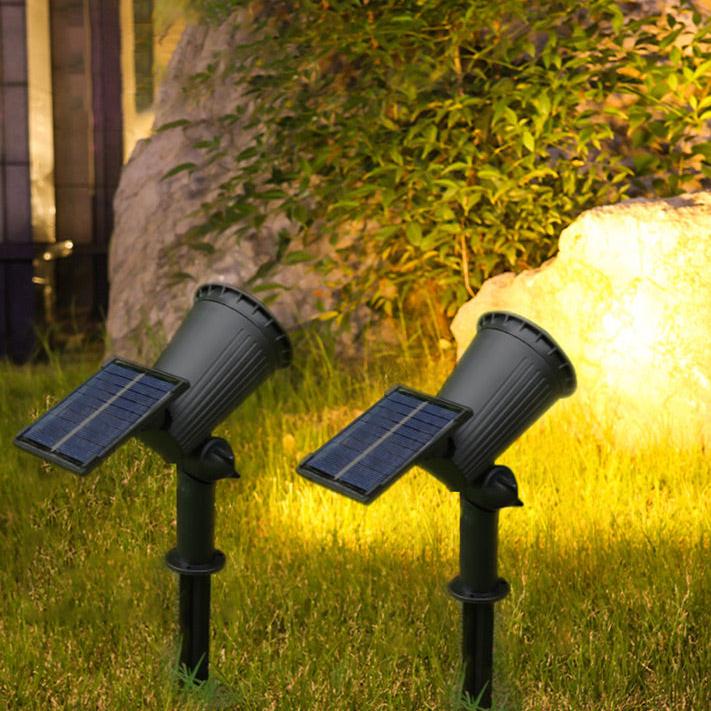 Solar Landscape Spotlight with 9-colour LED and Adjustable Head