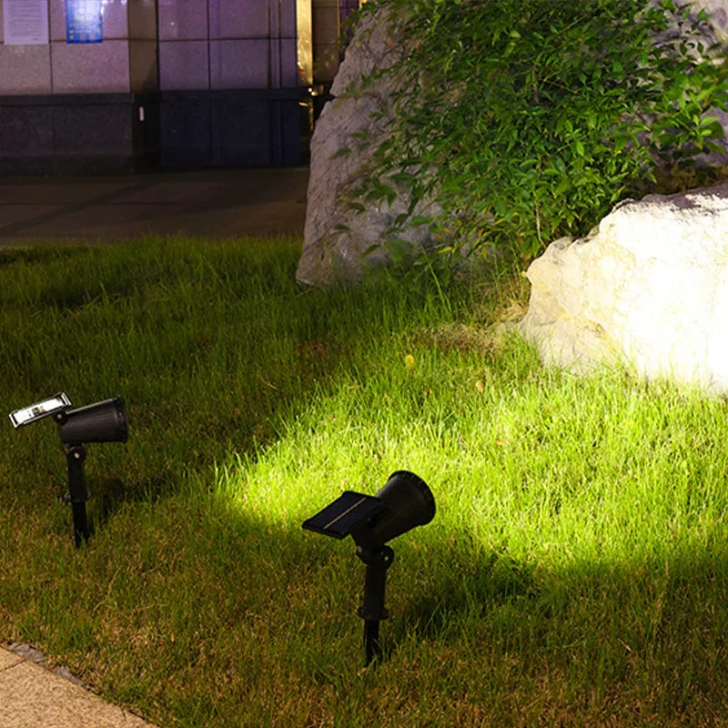 Solar Landscape Spotlight with 9-colour LED and Adjustable Head