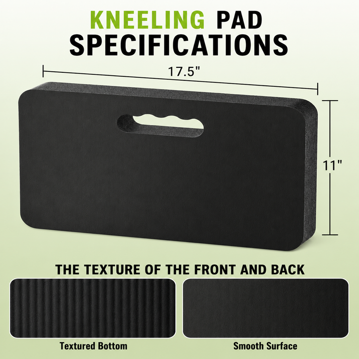 Thick Foam Knee Pads with Adjustable Straps and Moisture-Blocking Shell