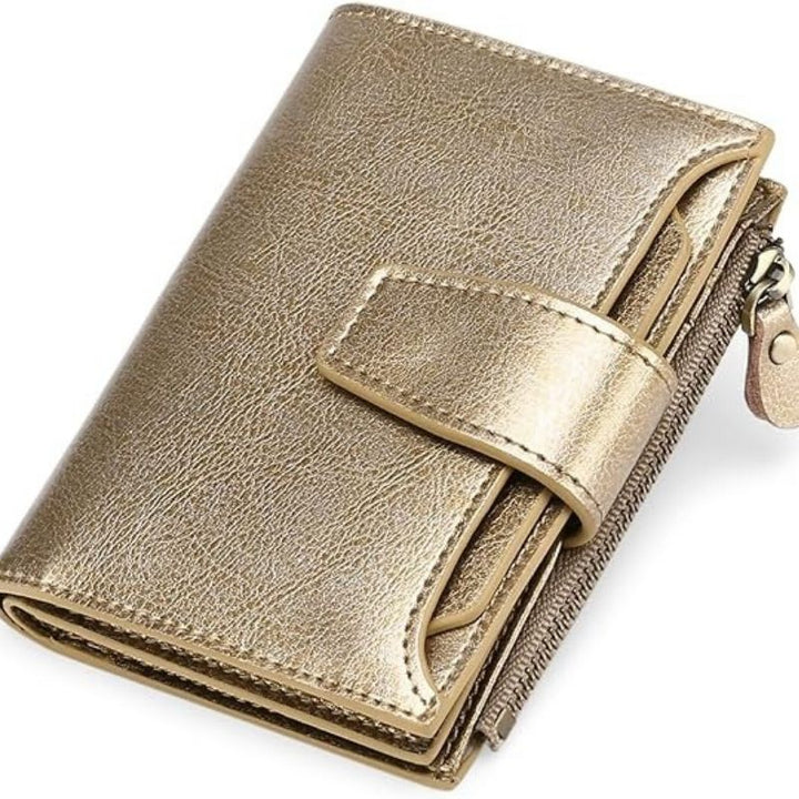Multi-Pocket Wallet with RFID Blocking and Detachable ID Windows