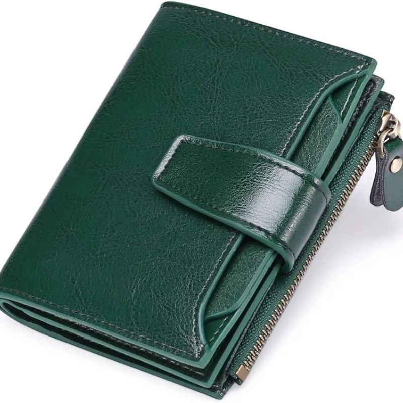 Multi-Pocket Wallet with RFID Blocking and Detachable ID Windows