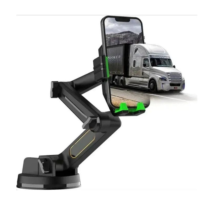 Dashboard Phone Mount with 16.9in Extended Arm and 360 Degree Rotation for Trucks