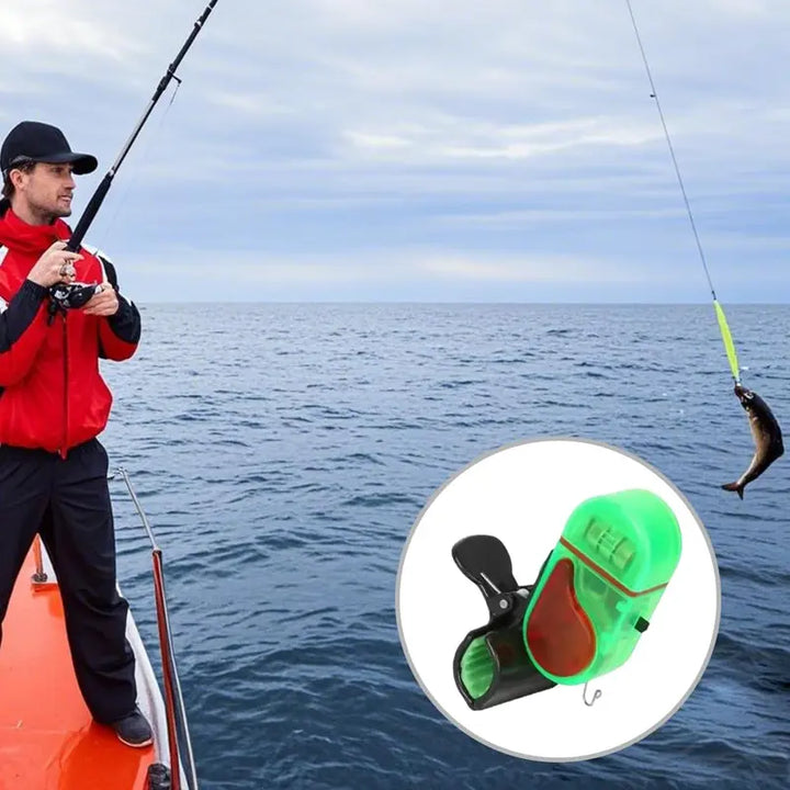 Fishing Rod Bite Alarm with LED Light and 80 Decibel Sound Alert