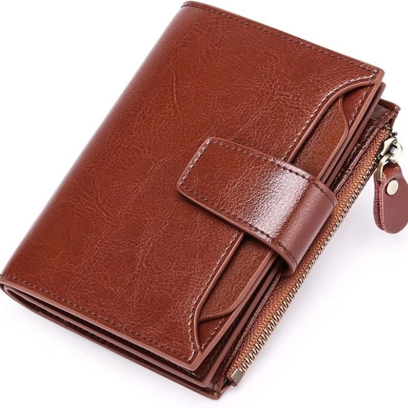 Multi-Pocket Wallet with RFID Blocking and Detachable ID Windows