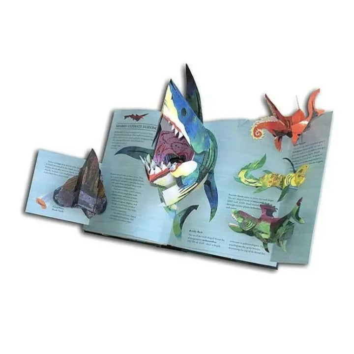 3D Pop-Up Dinosaur Book with Sea Creatures and Educational Facts, Hardcover