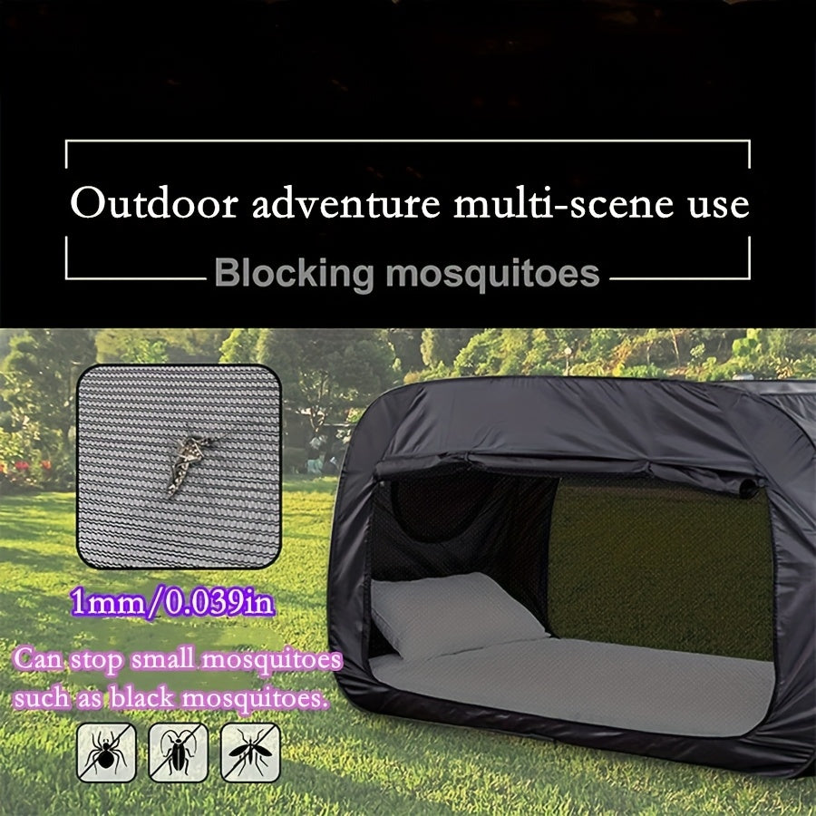Foldable Tent Bed with Full Zipper Closure and Mesh Ventilation, Water Repellent