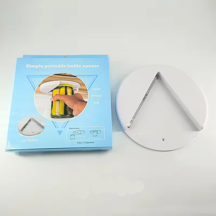 Jar Opener with Under Cabinet Mount and Leverage Design for Multiple Sizes