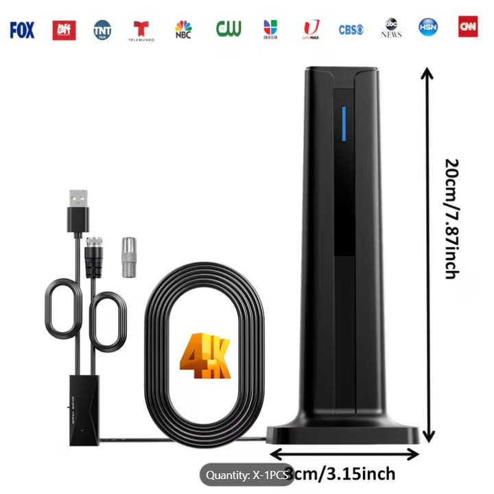 Digital TV Antenna with Over the Air Reception and HD Support for Local Channels