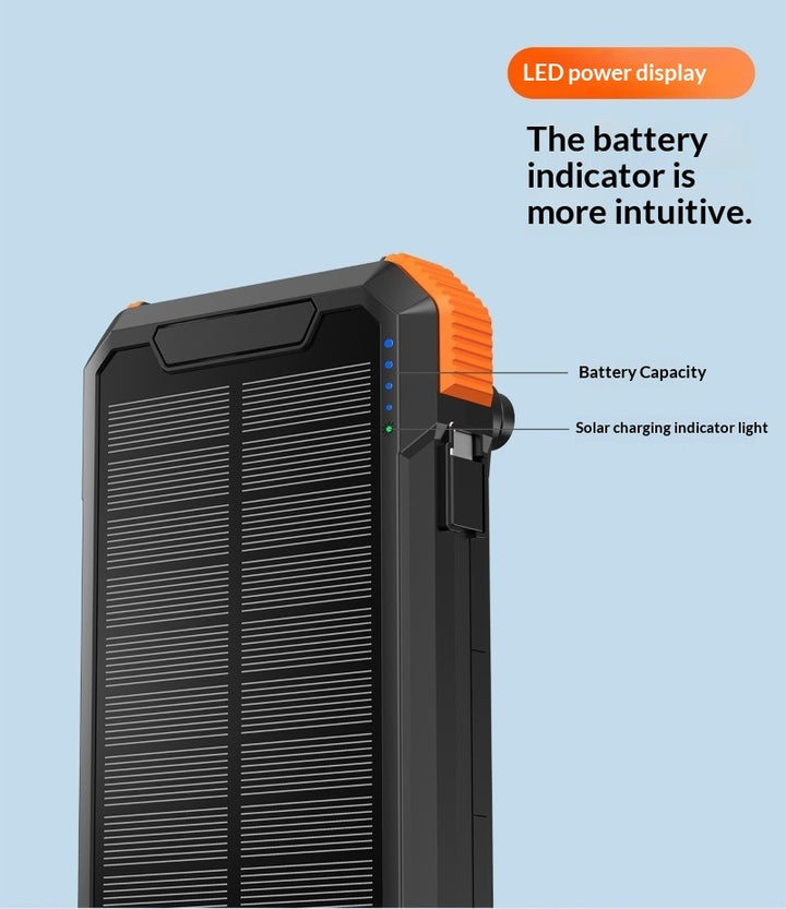 25000MAH High-Performance Solar Power Bank