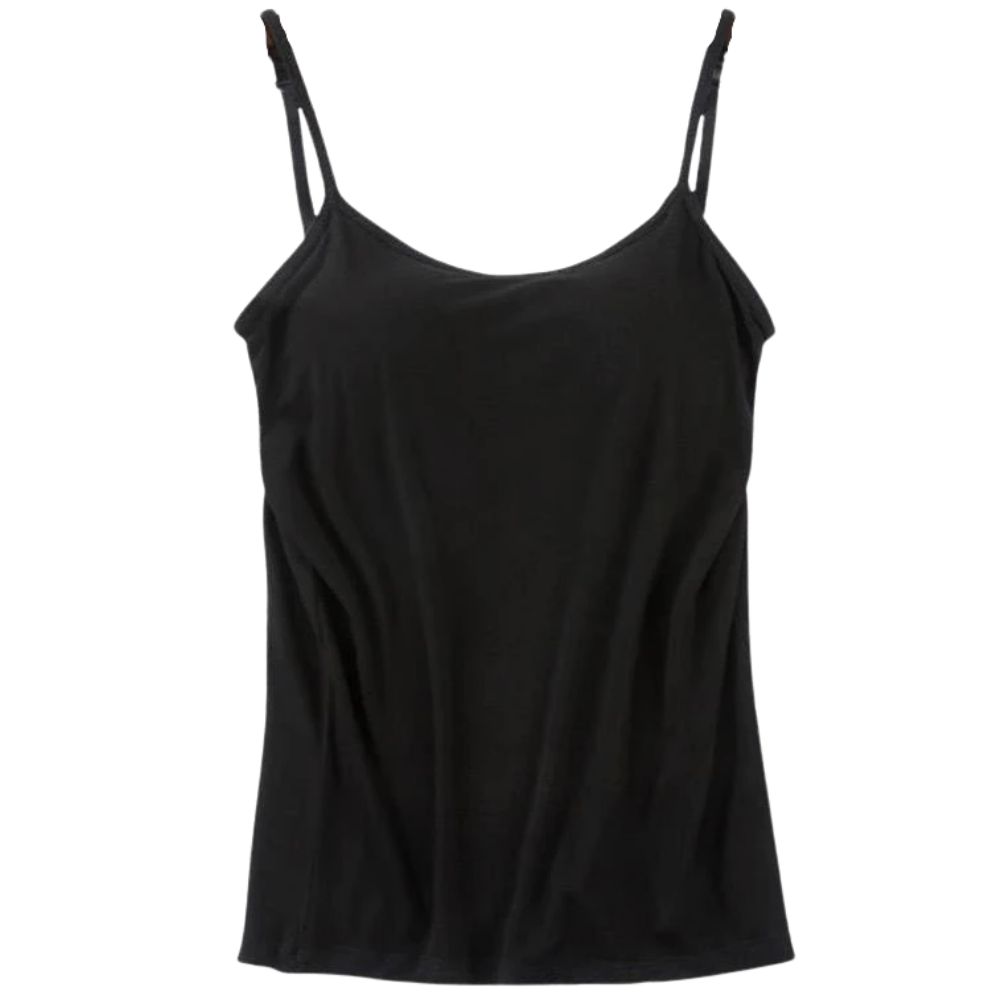 Tank Top with Built-In Padded Bra and Adjustable Straps