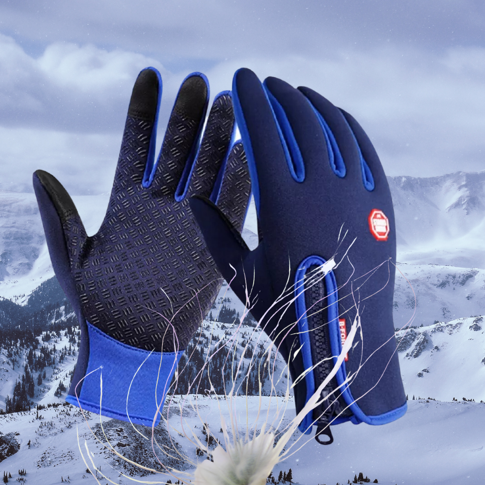 Thermal Gloves with Touchscreen Fingertips and Grip Palms for Cold Weather