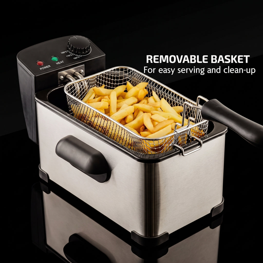 2L Electric Deep Fryer with Adjustable Temperature Control