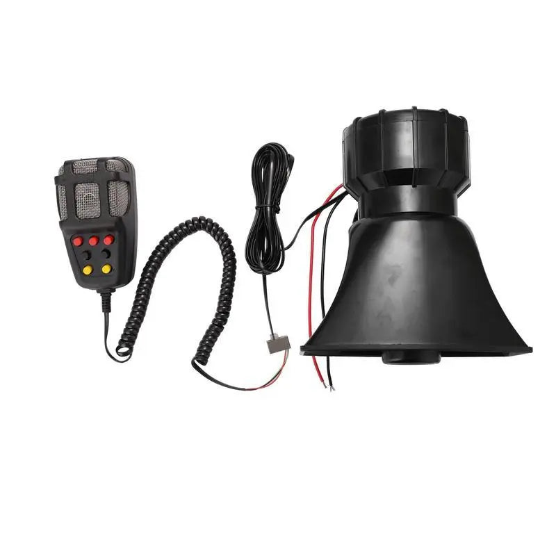 12V Vehicle Speaker System with 7 Audio Tones and Microphone