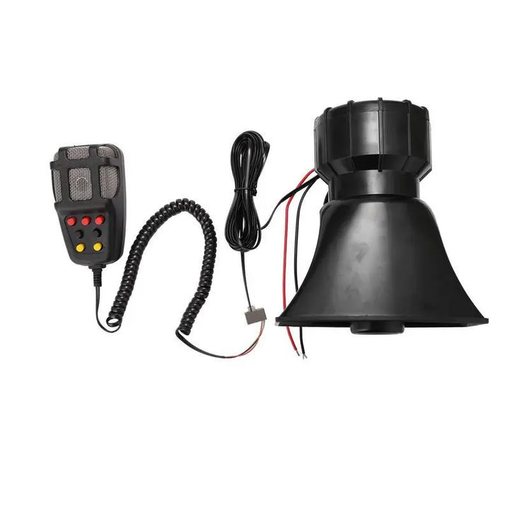 12V Vehicle Speaker System with 7 Audio Tones and Microphone
