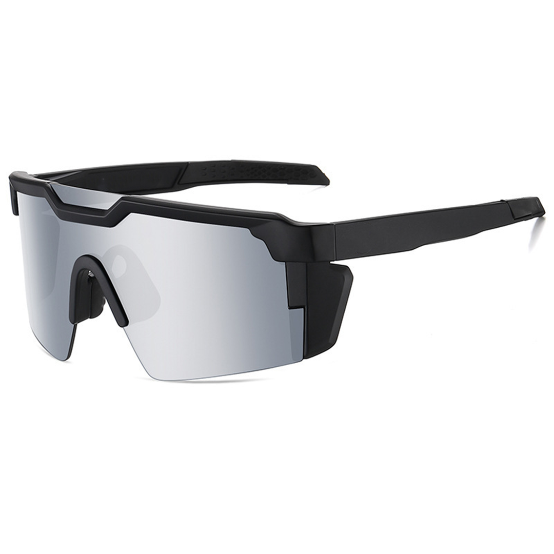 Photochromic Sports Sunglasses with Wraparound Frame and UV Protection, Unisex