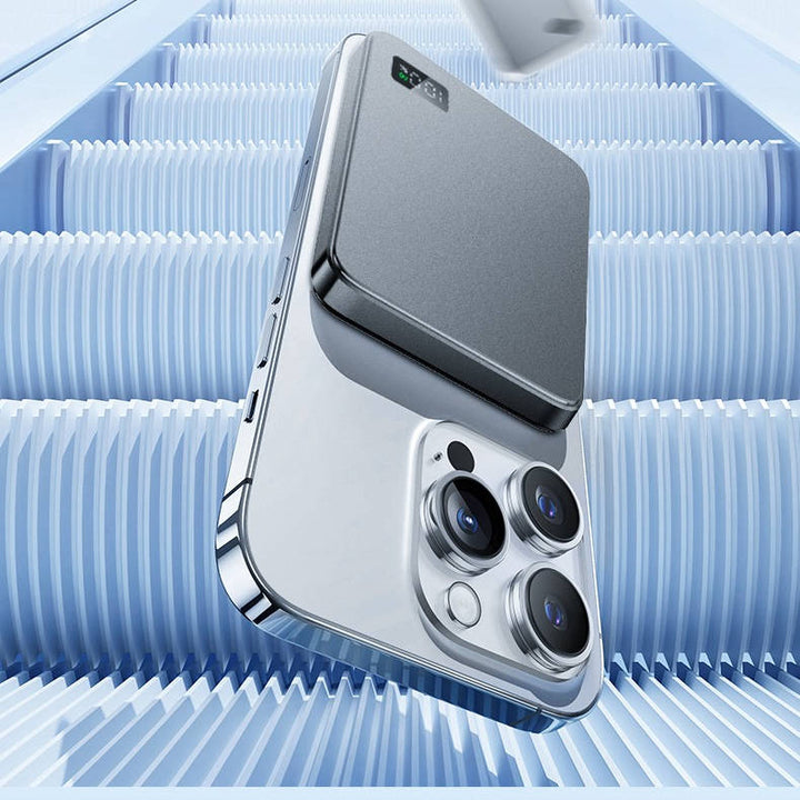 Magnetic Wireless Power Bank for Magsafe Iphone, Ultra Thin Portable Charger, Fast Charging, Aluminum, Iphone 16 15 14 13 12