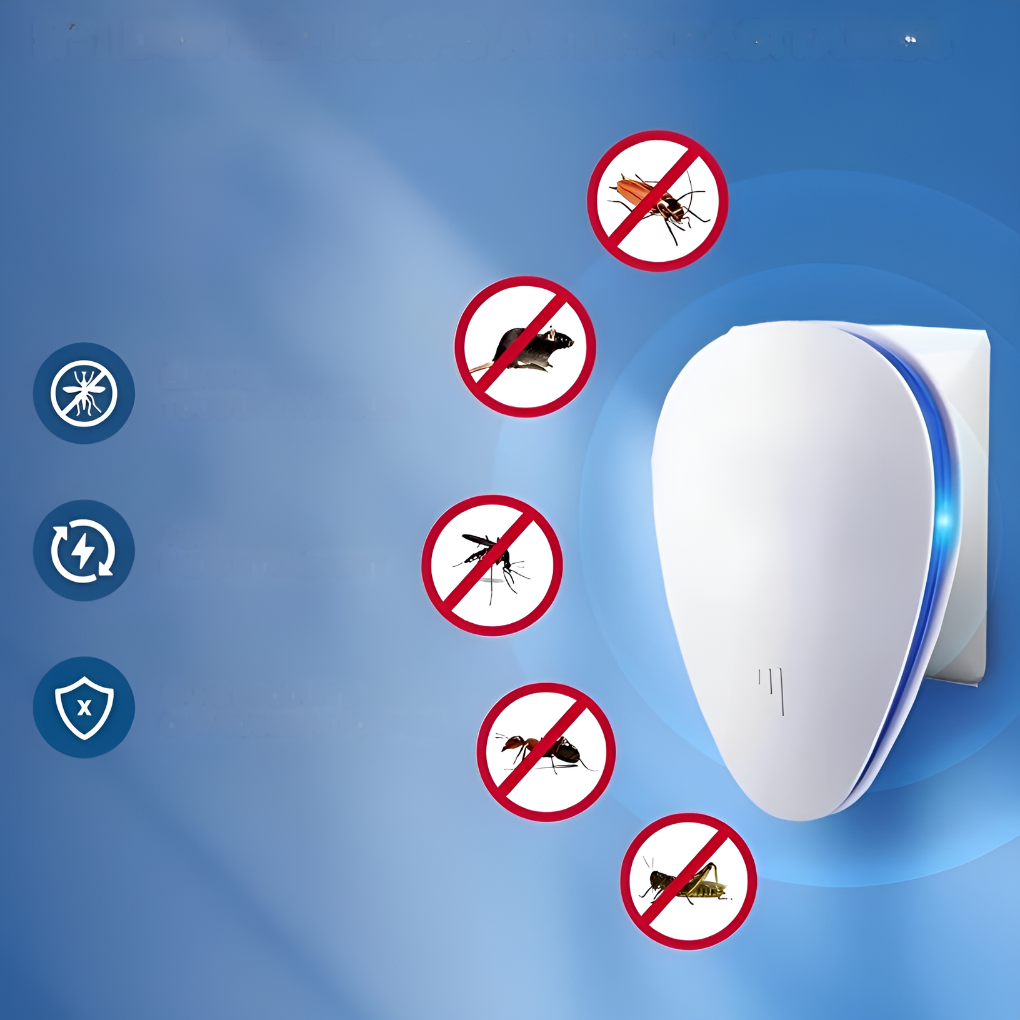 Plug In Ultrasonic Pest Repeller with Sound Wave Technology for Multiple Pests