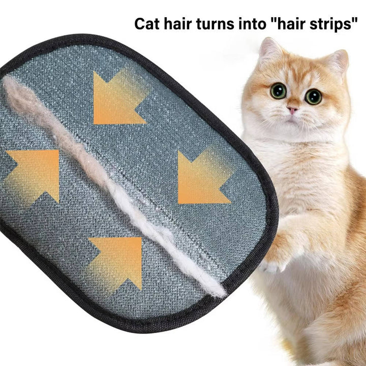 Pet Hair Removal Glove with Electrostatic Dual-Sided Surface and Mesh Back, Washable