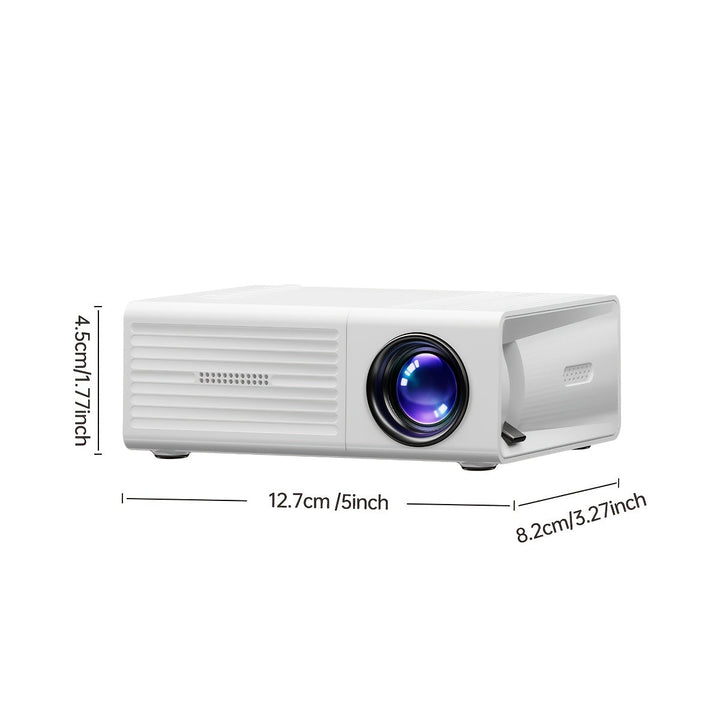 Portable Mini Projector with 3000 Lumen Brightness and HDMI USB Connectivity for Indoor Outdoor Use