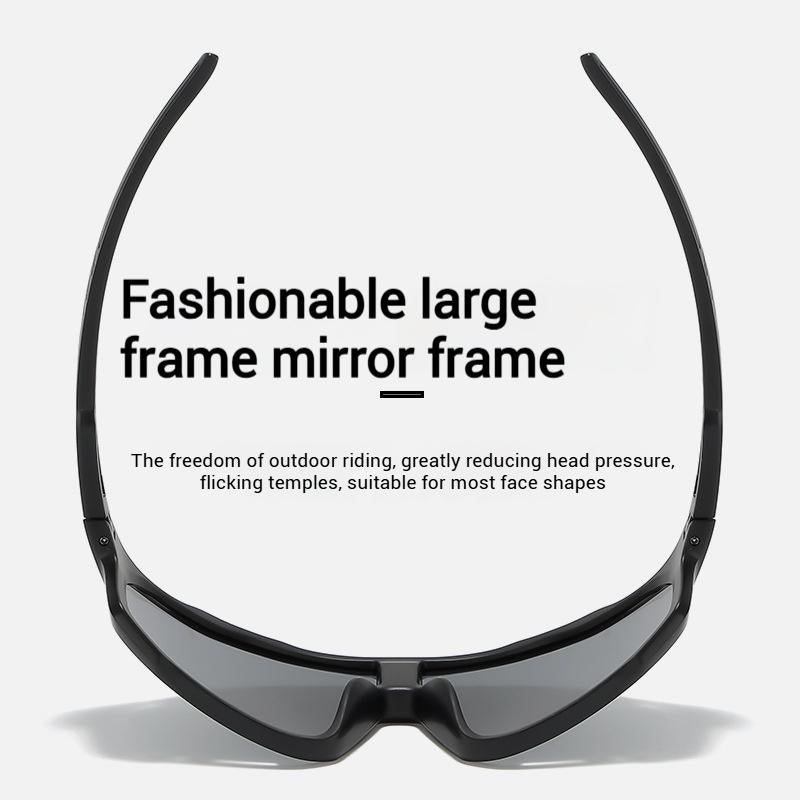 Photochromic Sports Sunglasses with Wraparound Frame and UV Protection, Unisex