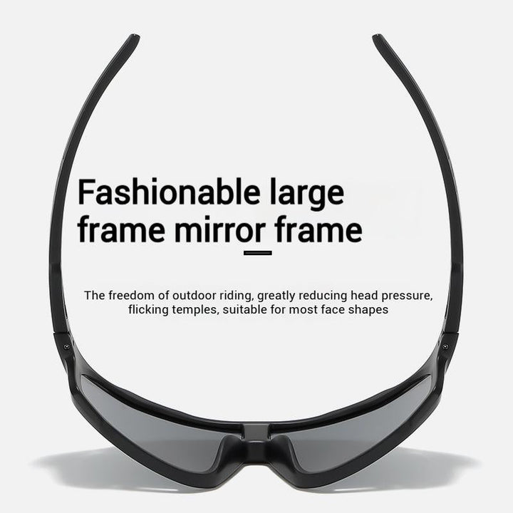 Photochromic Sports Sunglasses with Wraparound Frame and UV Protection, Unisex