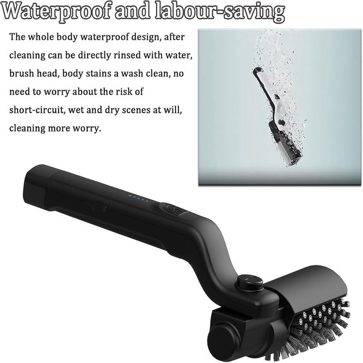 Electric Grill Brush with Motorized Bristles and Rechargeable Battery, Stainless Steel