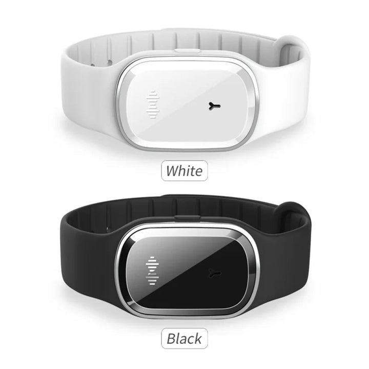 Ultrasonic Mosquito Repellent Bracelet with Adjustable Silicone Band and 130-Hour Battery, Pack of 2
