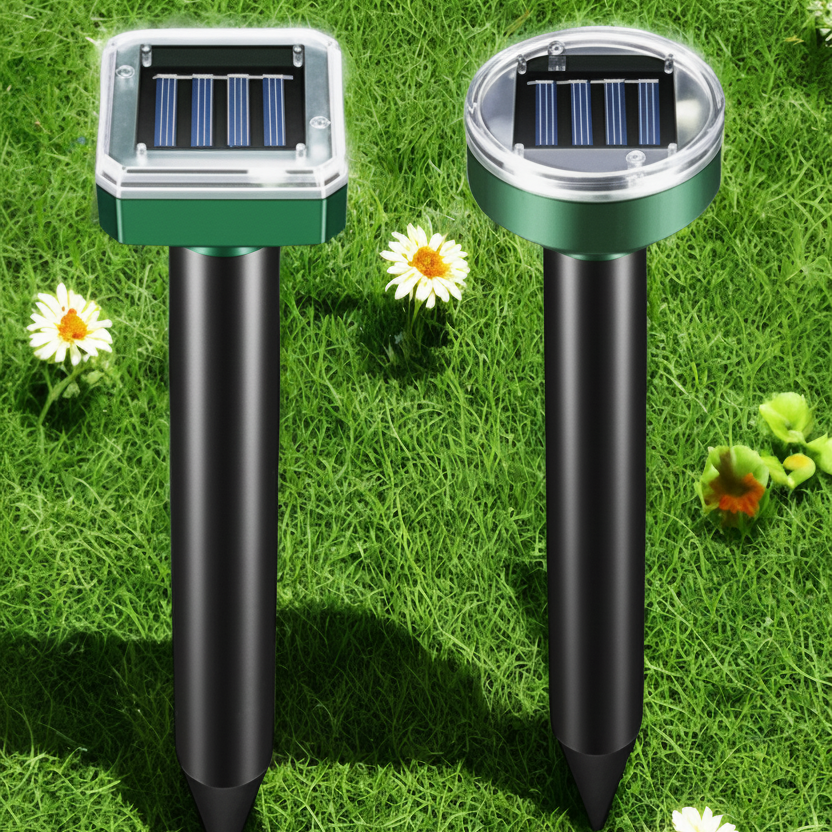 Solar Ultrasonic Rodent Repeller with Variable Frequency Sound and Auto Day-Night Mode