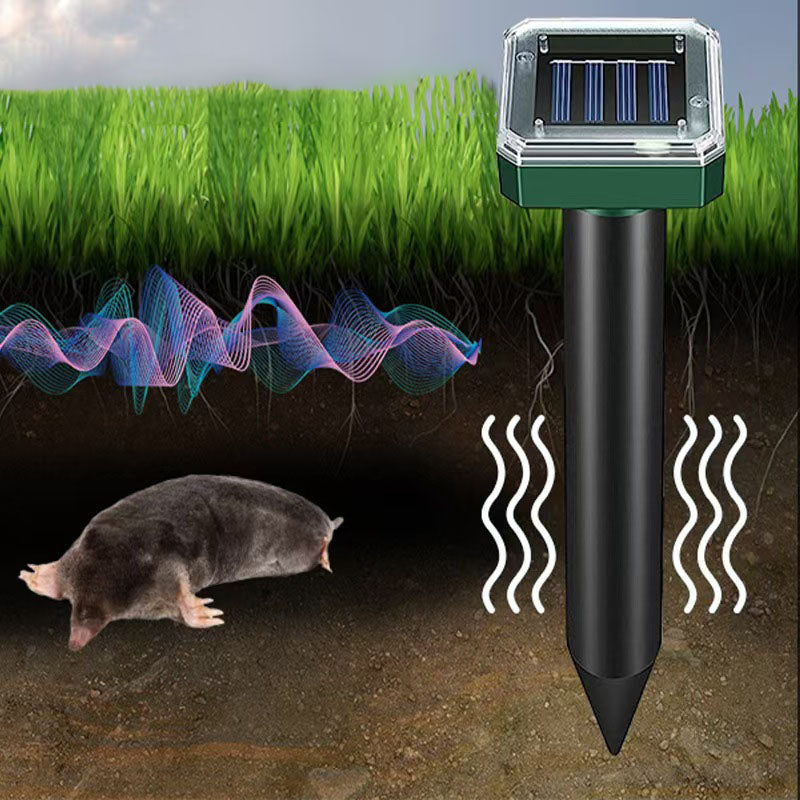 Solar Ultrasonic Rodent Repeller with Variable Frequency Sound and Auto Day-Night Mode