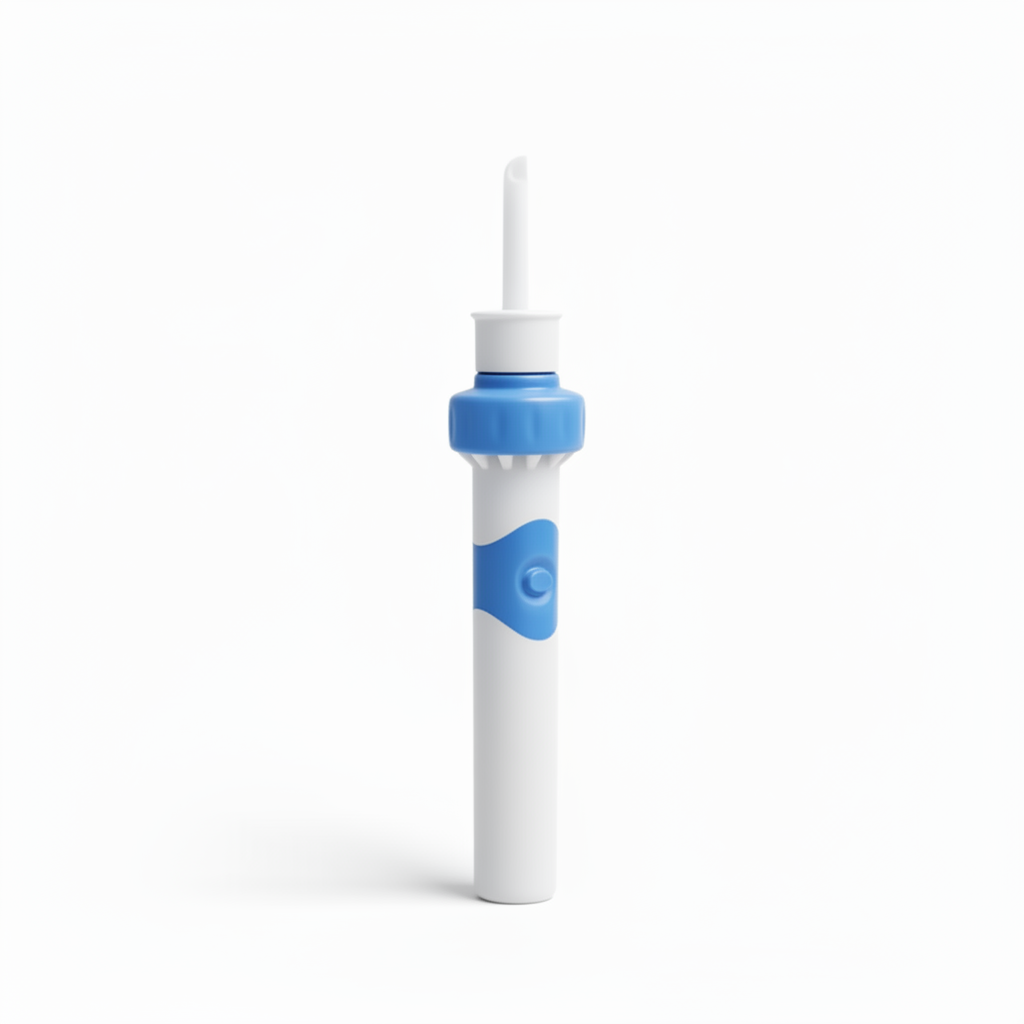 Electric Ear Cleaning Tool with Silicone Tip and 60-Minute Battery, Portable Design