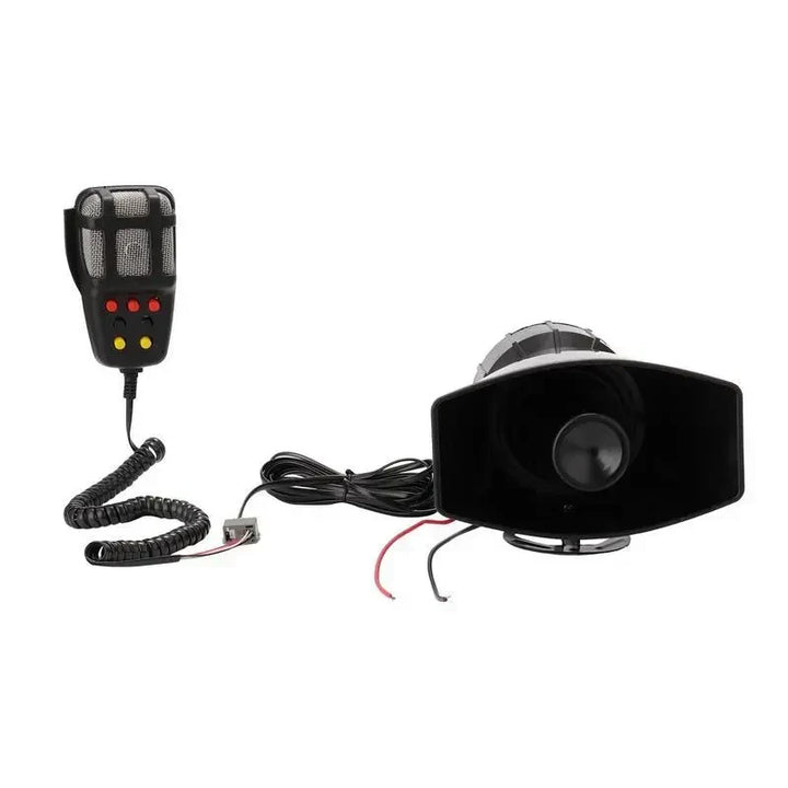 12V Vehicle Speaker System with 7 Audio Tones and Microphone