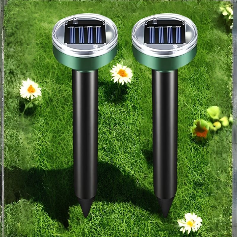 Solar Ultrasonic Rodent Repeller with Variable Frequency Sound and Auto Day-Night Mode