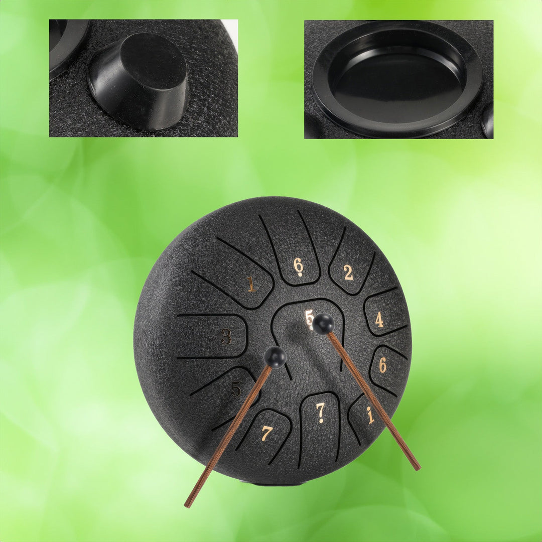 Steel Tongue Drum, 6 Inch with 11 Notes