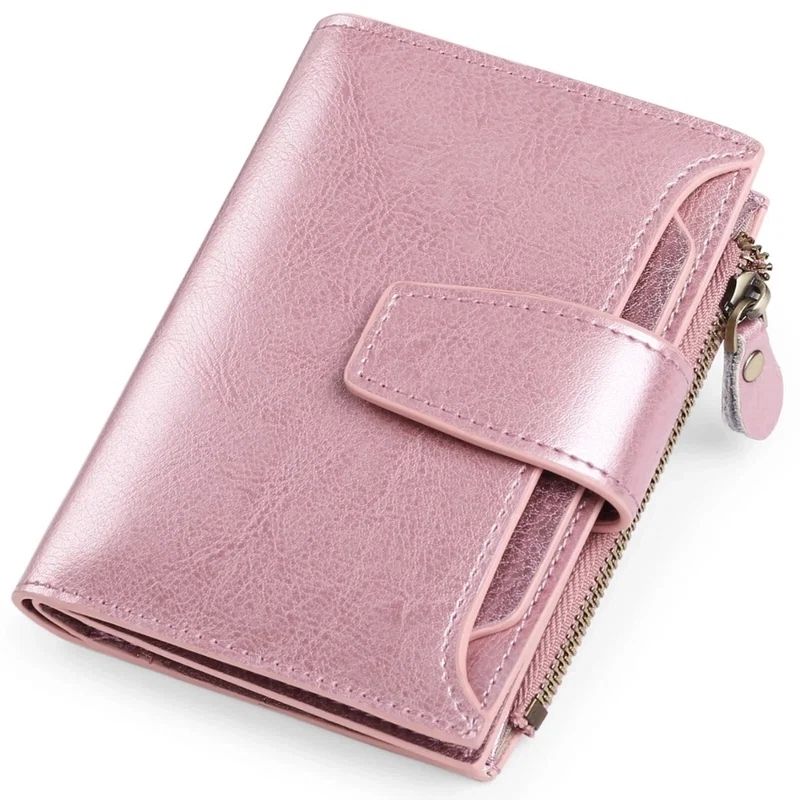 Multi-Pocket Wallet with RFID Blocking and Detachable ID Windows