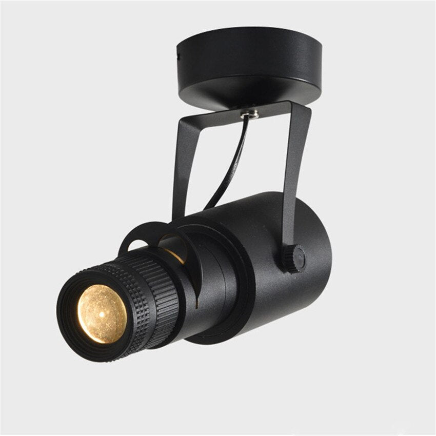 Adjustable LED Spotlight with Swivel Head and Three colour Temperatures, Dimmable Ceiling Mount