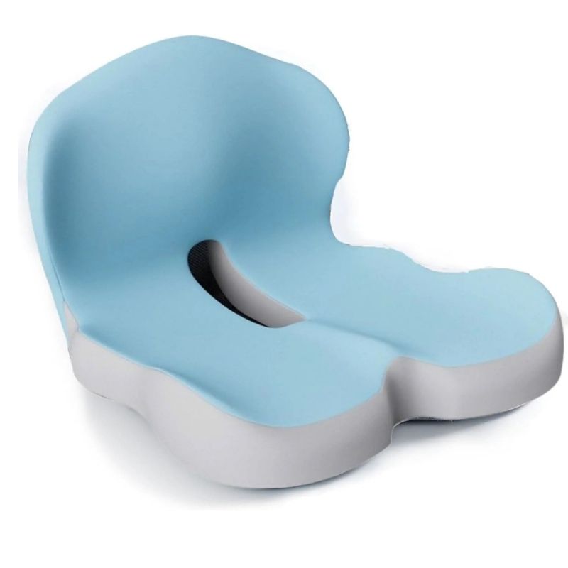 Memory Foam Seat Cushion with Non Slip Base and Machine Washable Cover